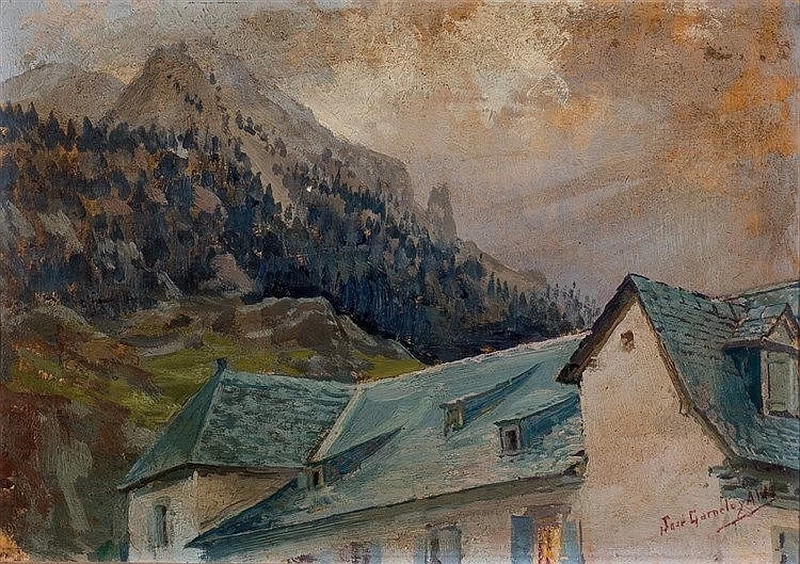 José Garnelo y Alda - Casa in campagna
